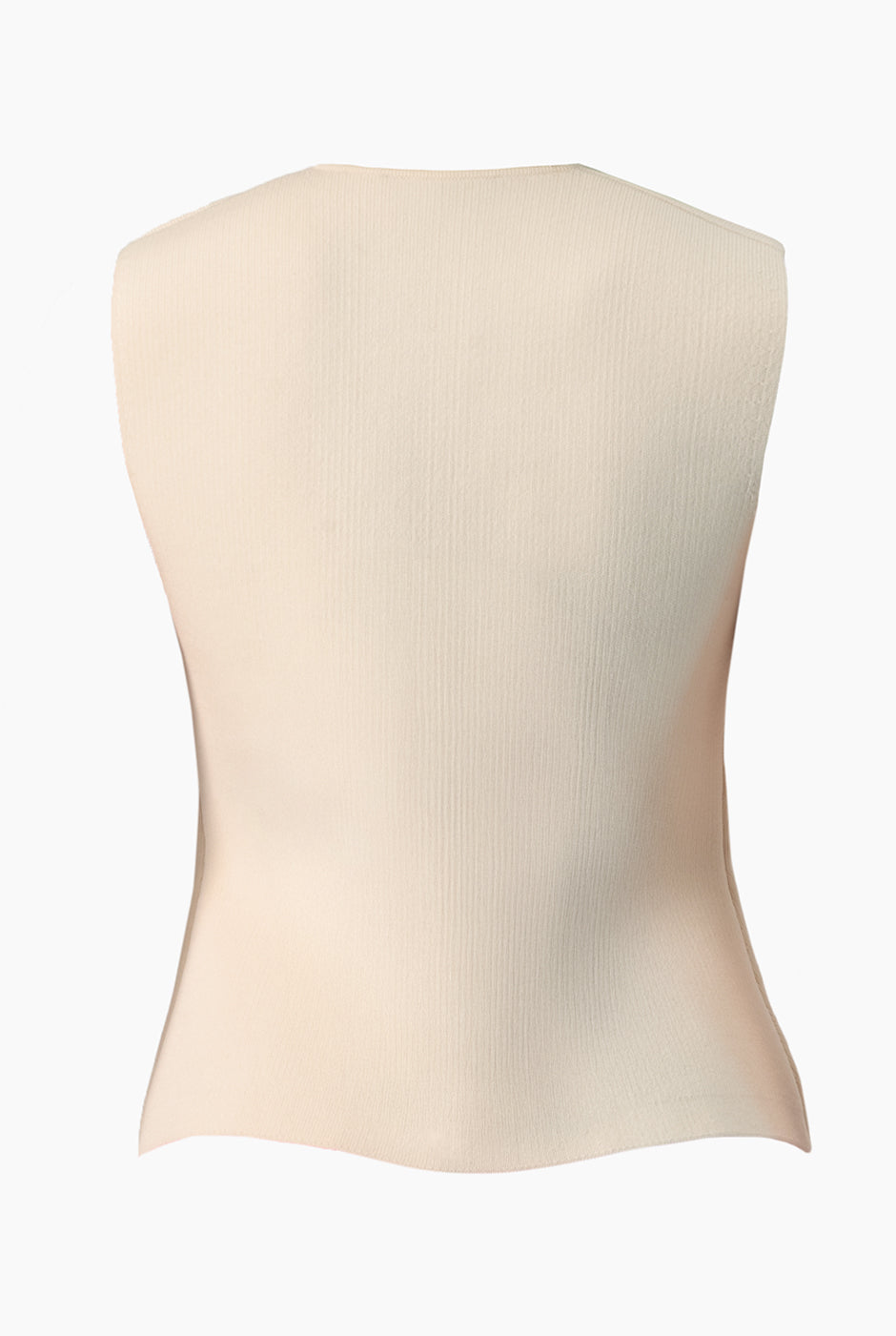 Chaleco sastreado natural con botones dorados