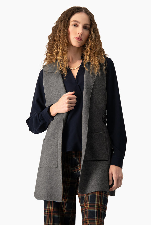 Chaleco Grey Knit