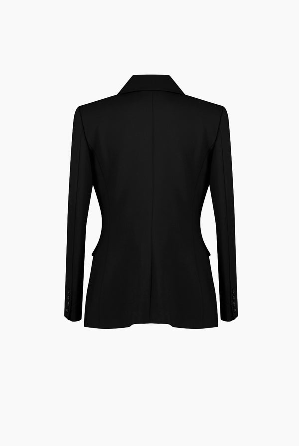 Saco sastreado negro cruzado