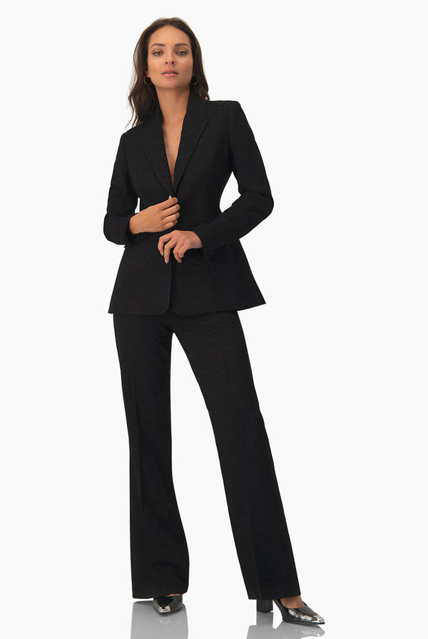 Blazer negro con bolsillos