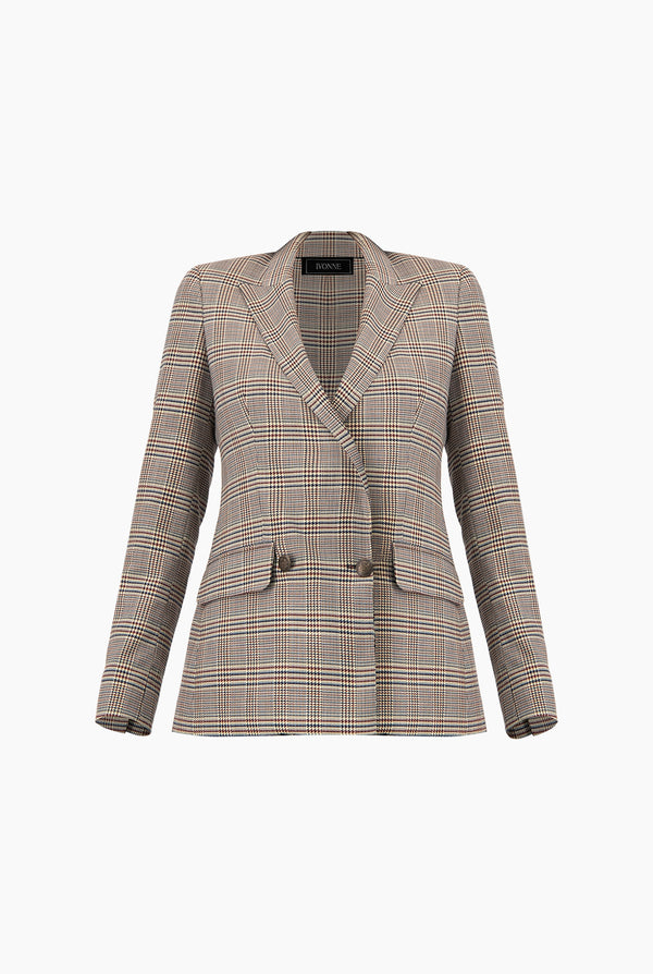 Saco cruzado doble boton