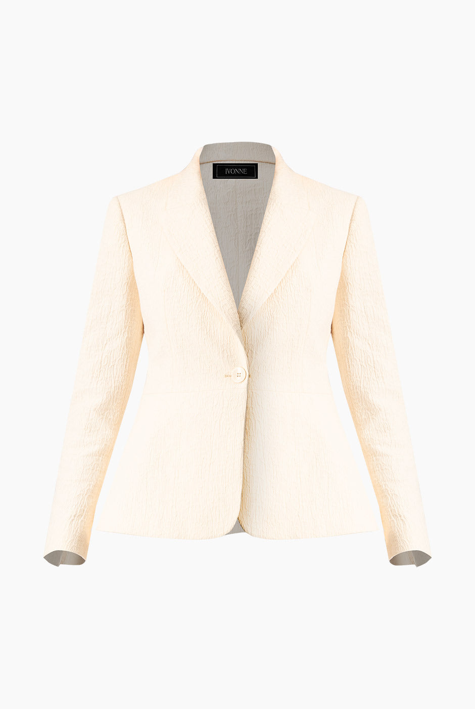 Saco Blazer Natural Elegante de Cruce Sencillo