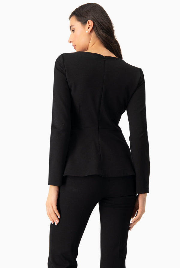 Saco recto con cierre