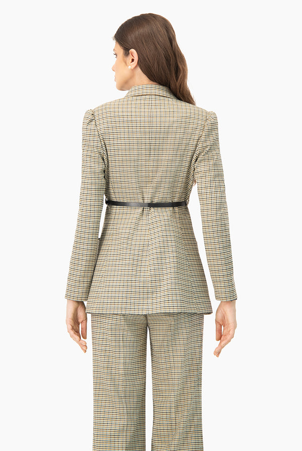 Saco cruzado doble botonadura