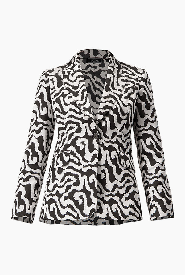 Saco sastreado de un boton frontal