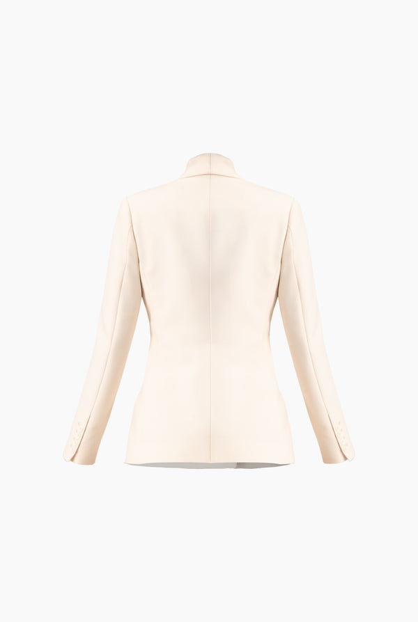 Saco liso y doble botonadura