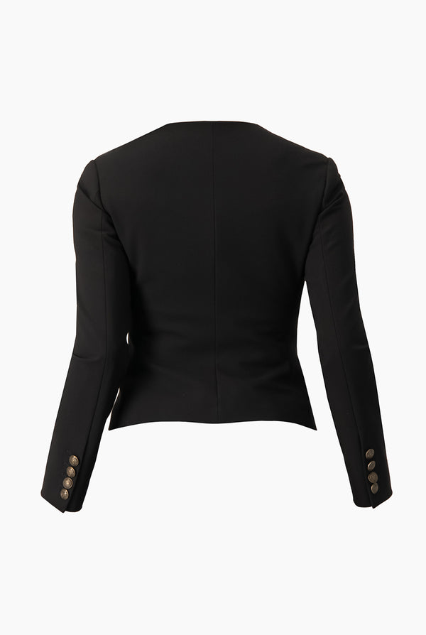 Saco negro con botones