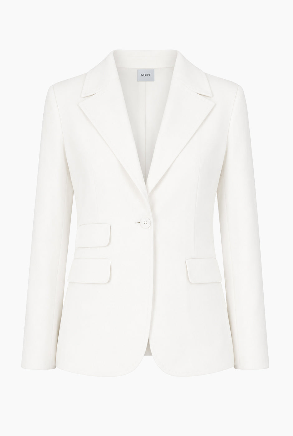 Saco sastreado liso blanco