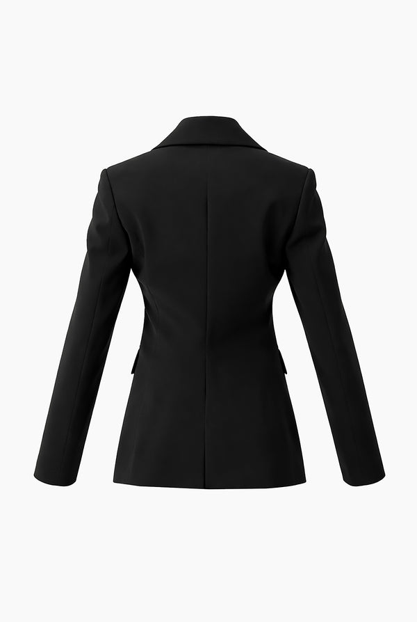 Blazer negro de doble boton