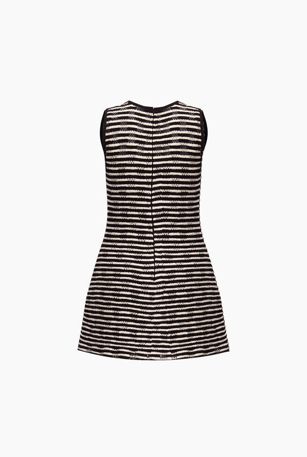 Vestido tejido de cuello redondo