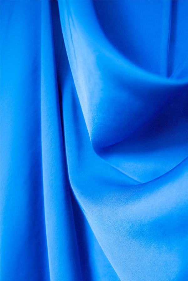 Vestido largo manga caida