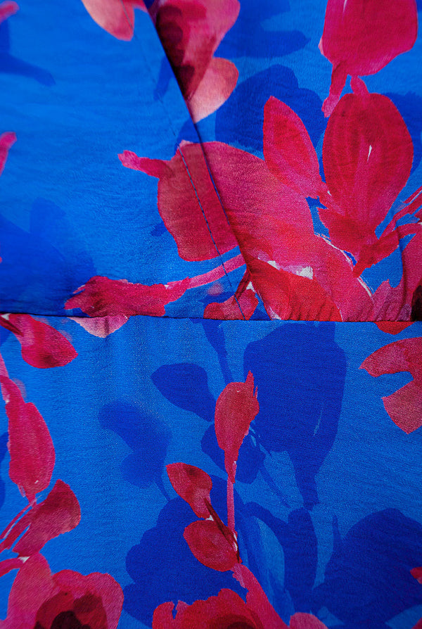 Vestido maxi estampado escote en V