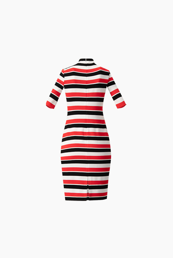 Vestido midi abertura trasera