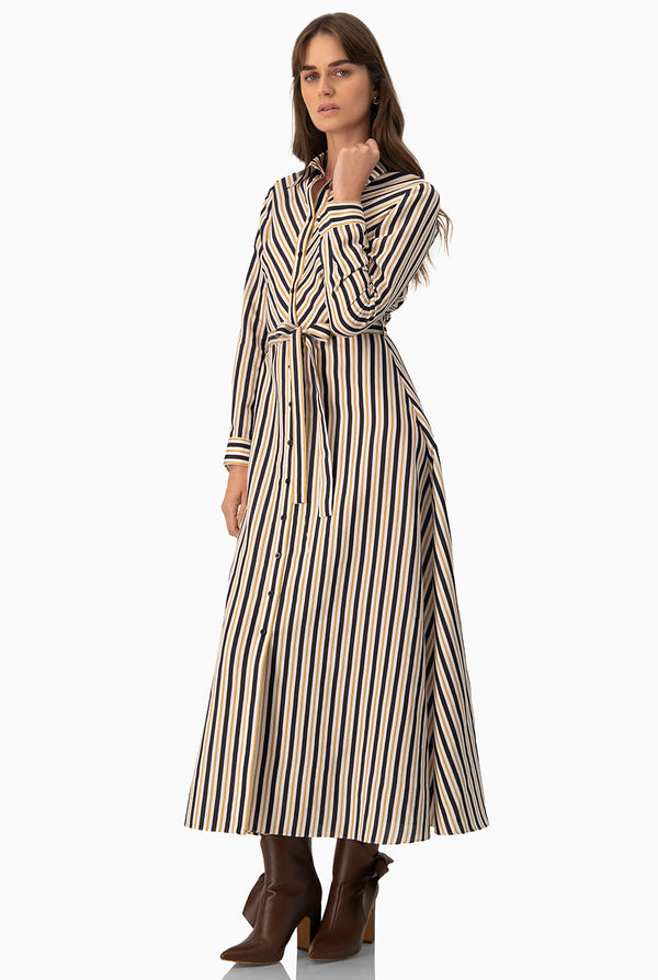 Vestido largo camisero