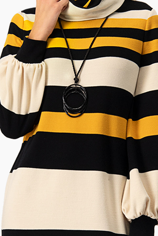 Vestido recto de manga larga