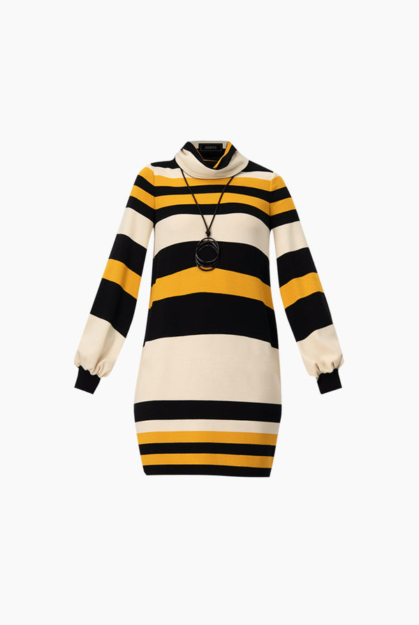 Vestido recto de manga larga