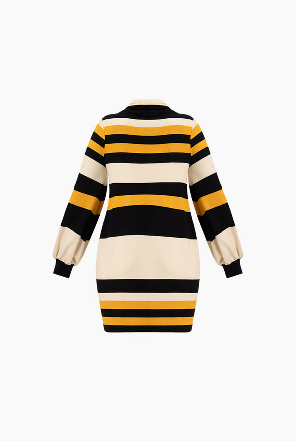 Vestido recto de manga larga