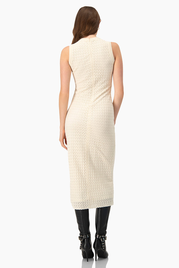 Vestido maxi tejido sin mangas