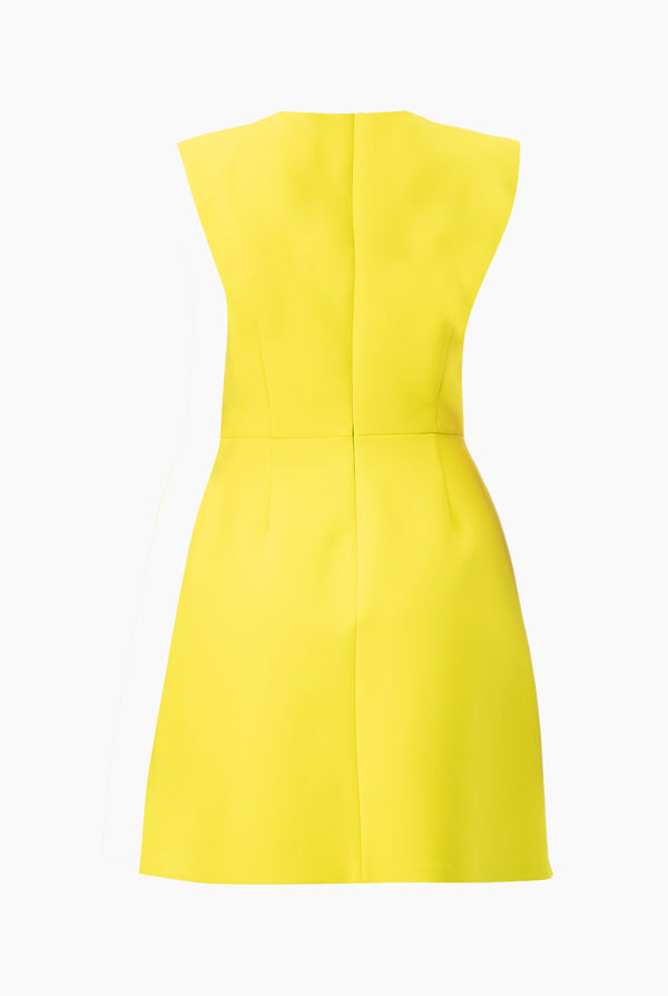 Vestido corto verde linea A