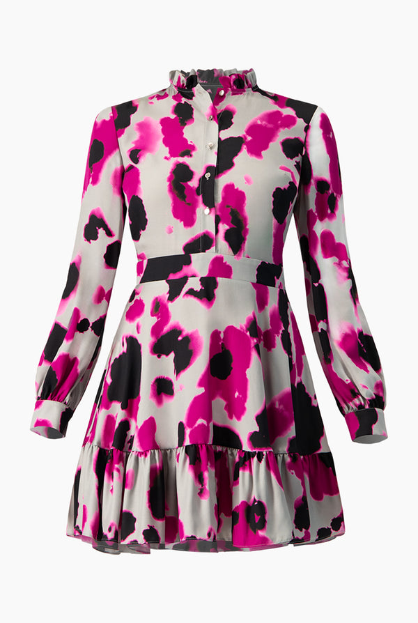 Vestido estampado corto