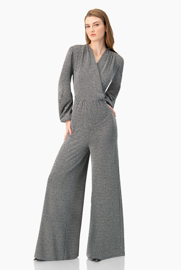 Jumpsuit plata de escote en V