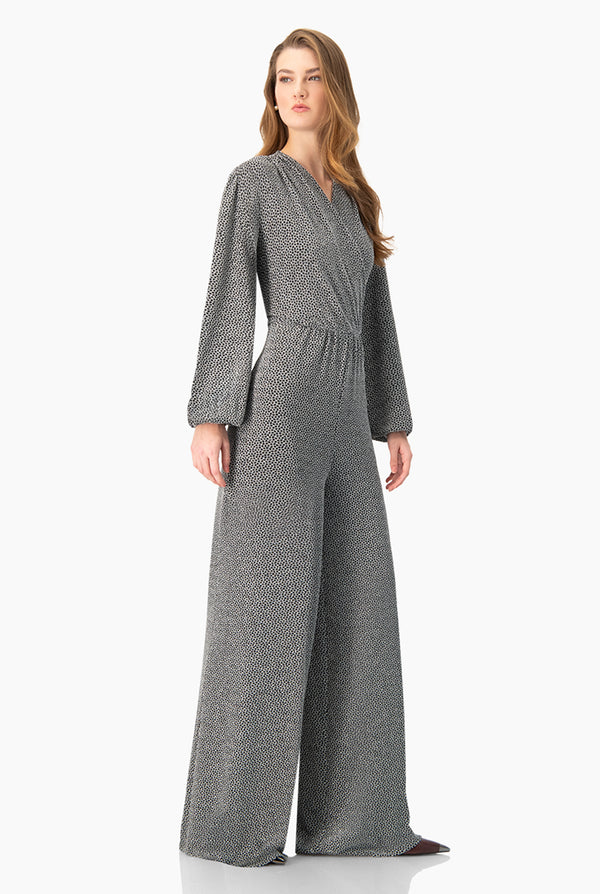 Jumpsuit plata de escote en V