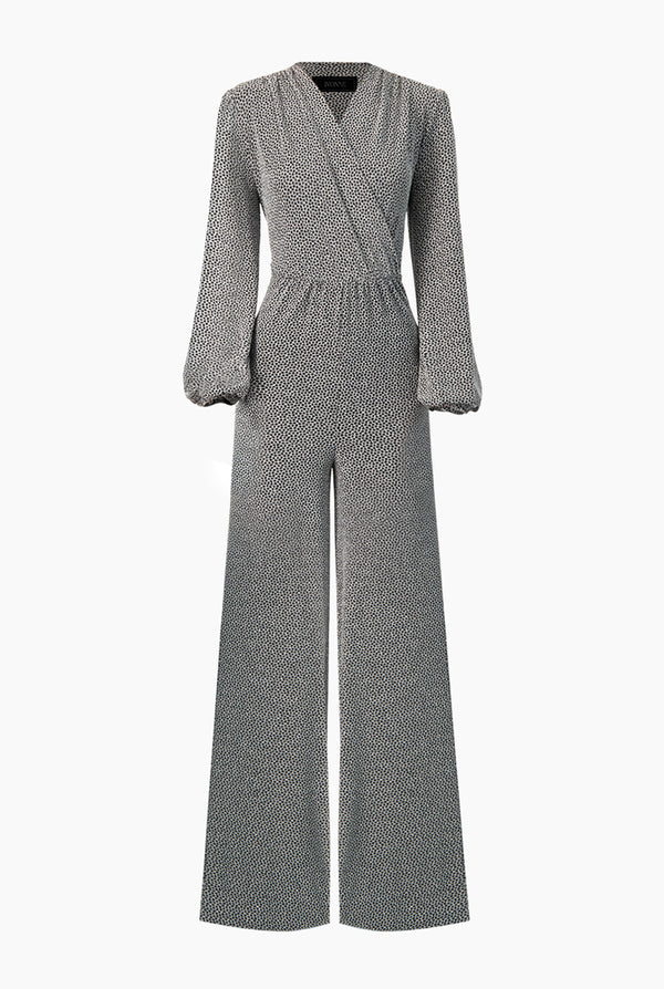 Jumpsuit plata de escote en V