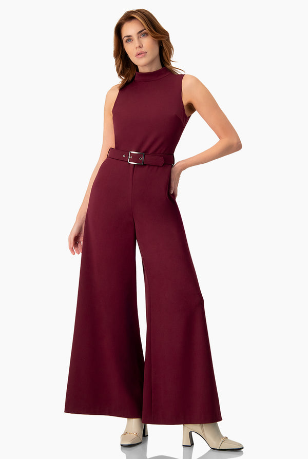 Jumpsuit vino con cinturon