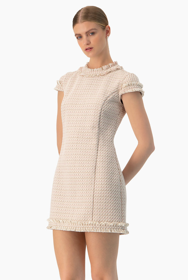 Vestido corto deshilachado