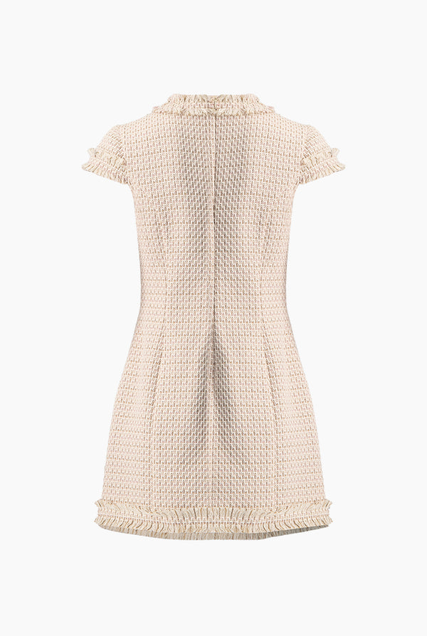 Vestido corto deshilachado