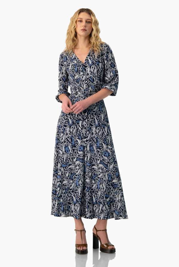 Maxi vestido de escote V