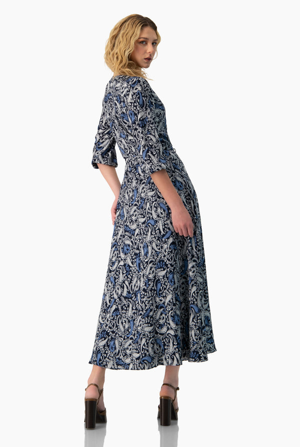 Maxi vestido de escote V