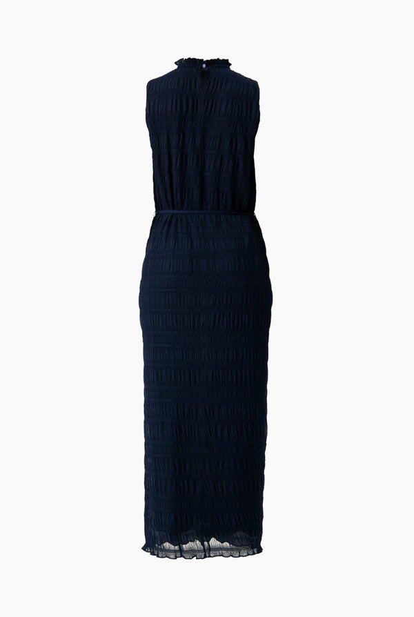 Vestido largo marino sin mangas