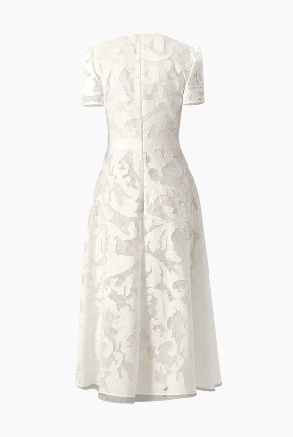 Vestido linea A blanco