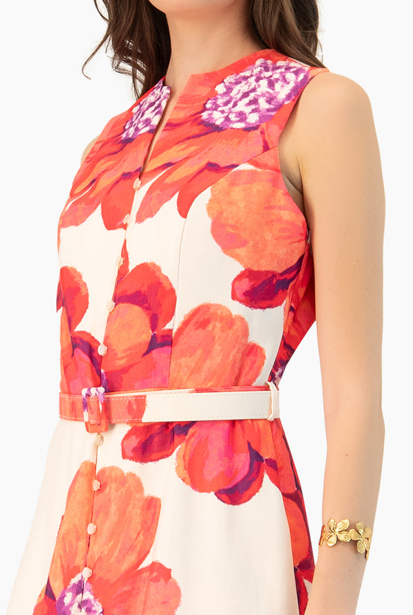 Vestido midi sin mangas