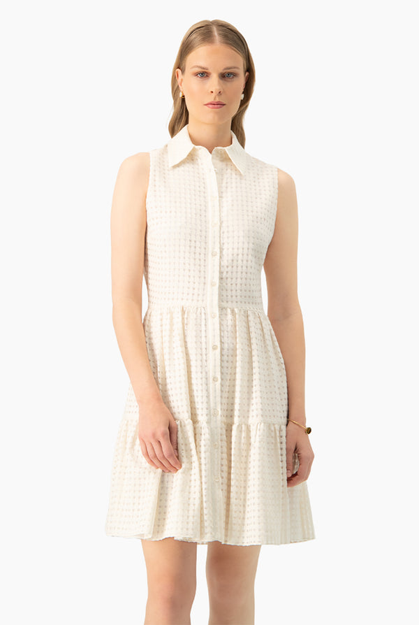 Vestido tejido linea A sin mangas