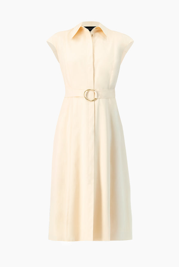 Vestido camisero largo sin mangas