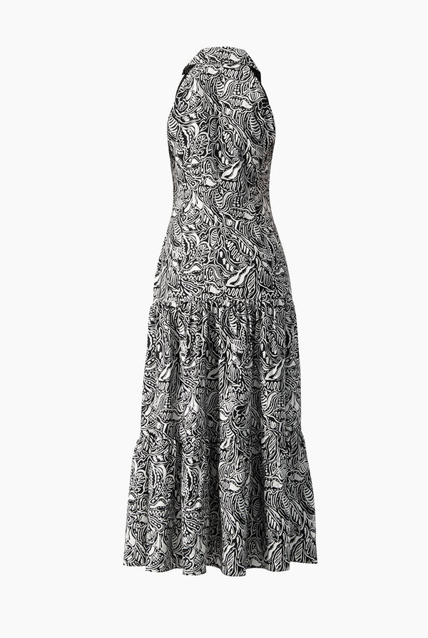Vestido maxi escote en V