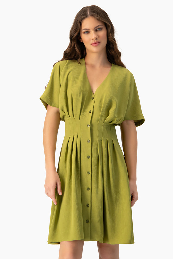 Vestido corto de escote en V