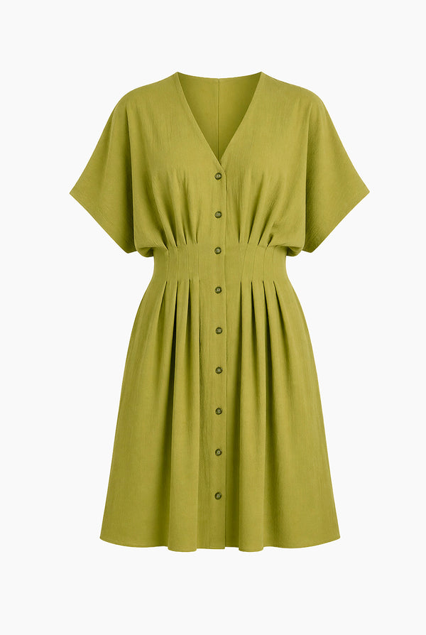 Vestido corto de escote en V