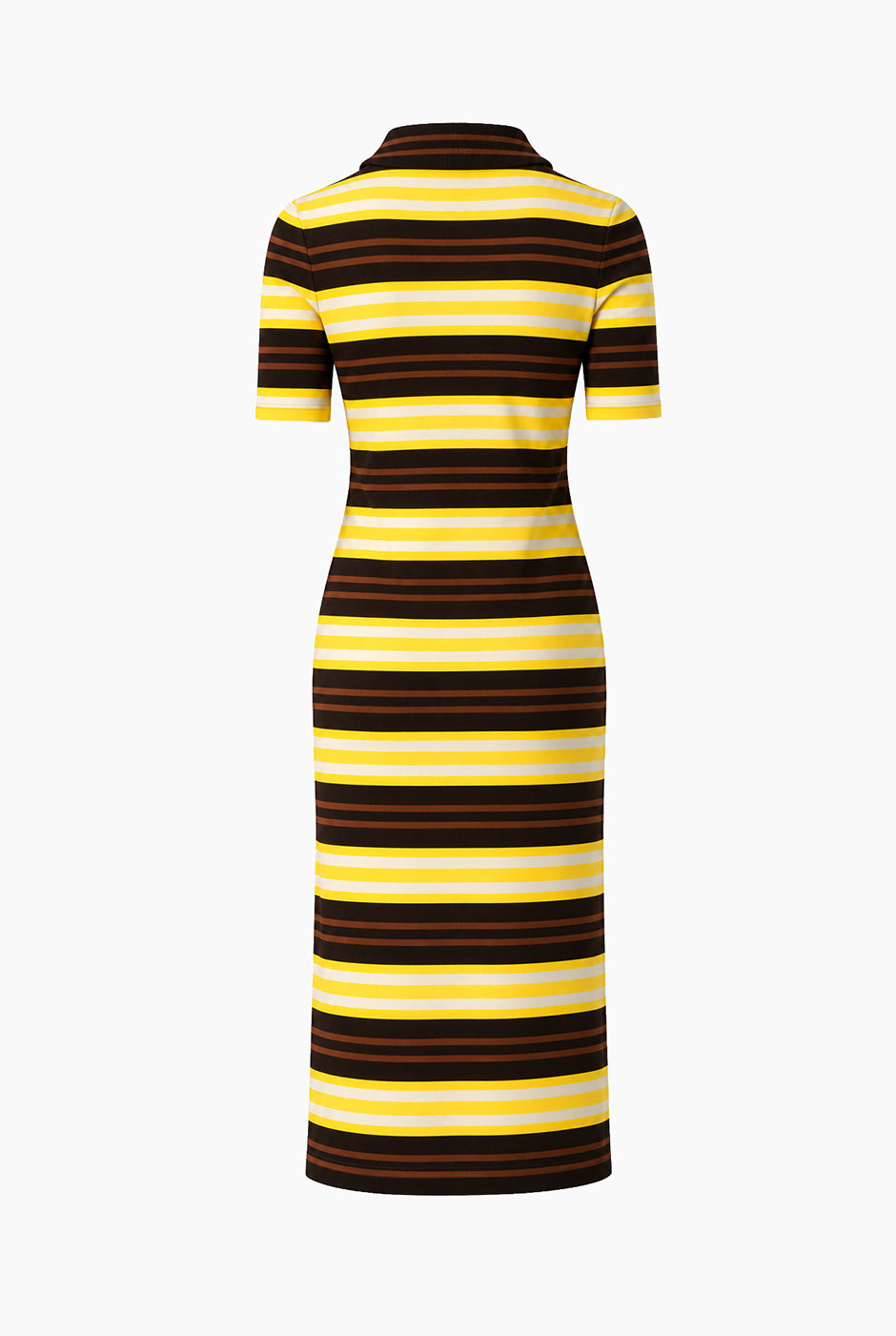 Vestido Ivonne midi multicolor con botones laterales