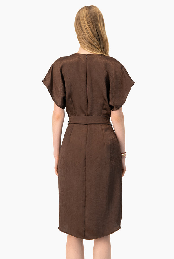 Vestido Ivonne cruzado con cinta