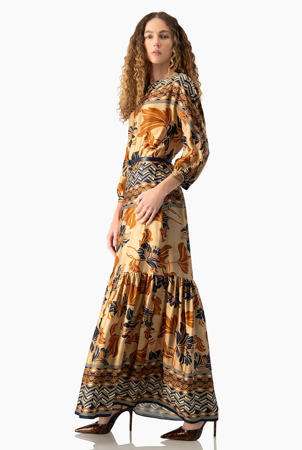Vestido maxi Ivonne estampado
