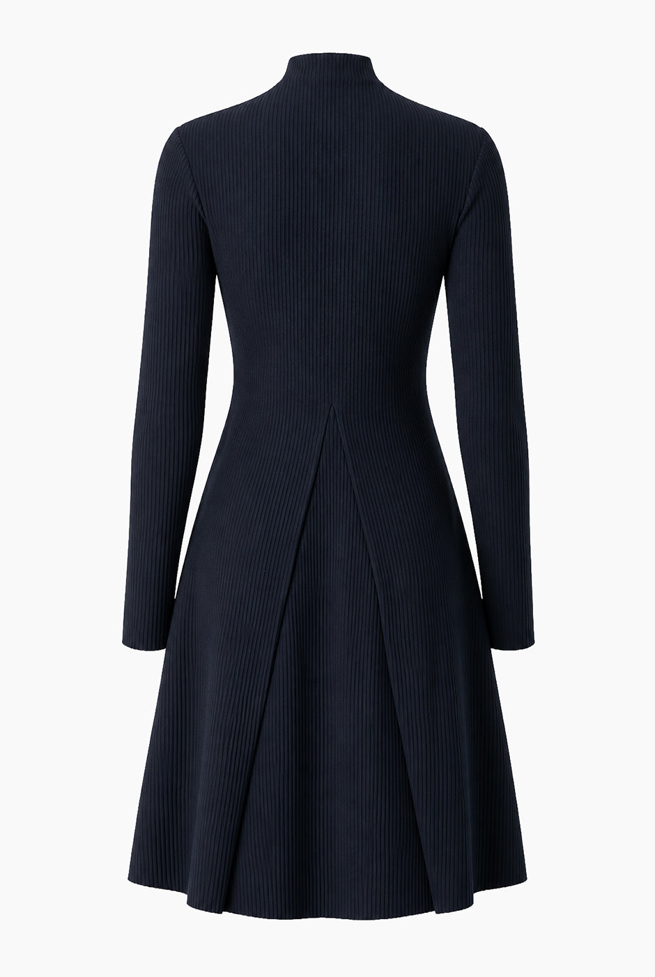 Vestido Ivonne corto azul marino de manga larga