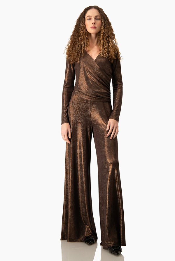 Jumpsuit Ivonne cruzado cafe