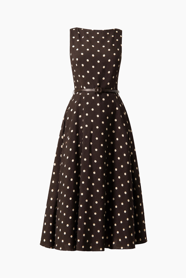 Vestido midi Ivonne de lunares