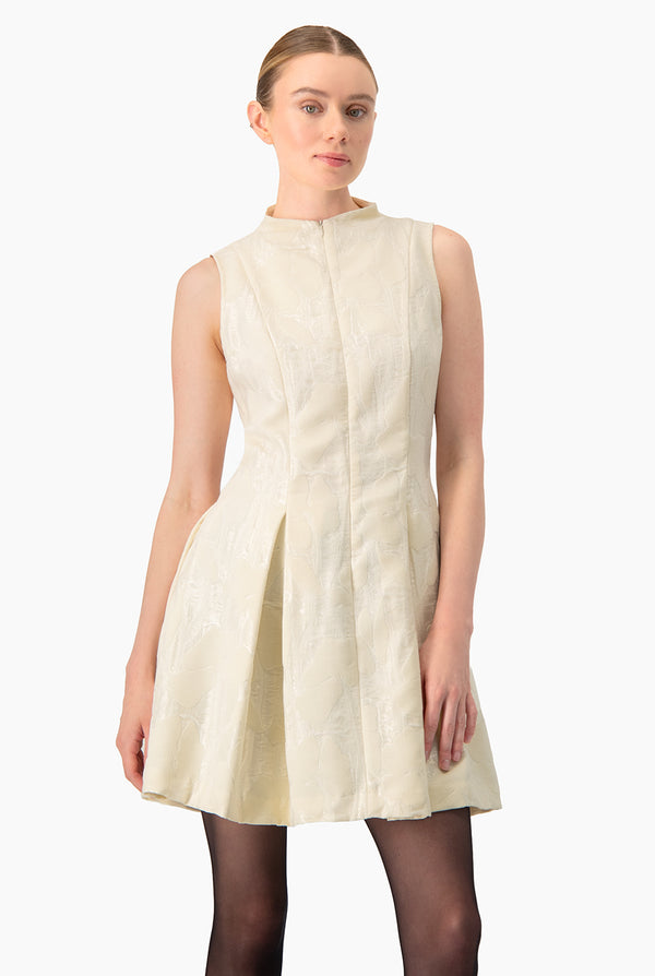 Vestido Ivonne falda con pliegues