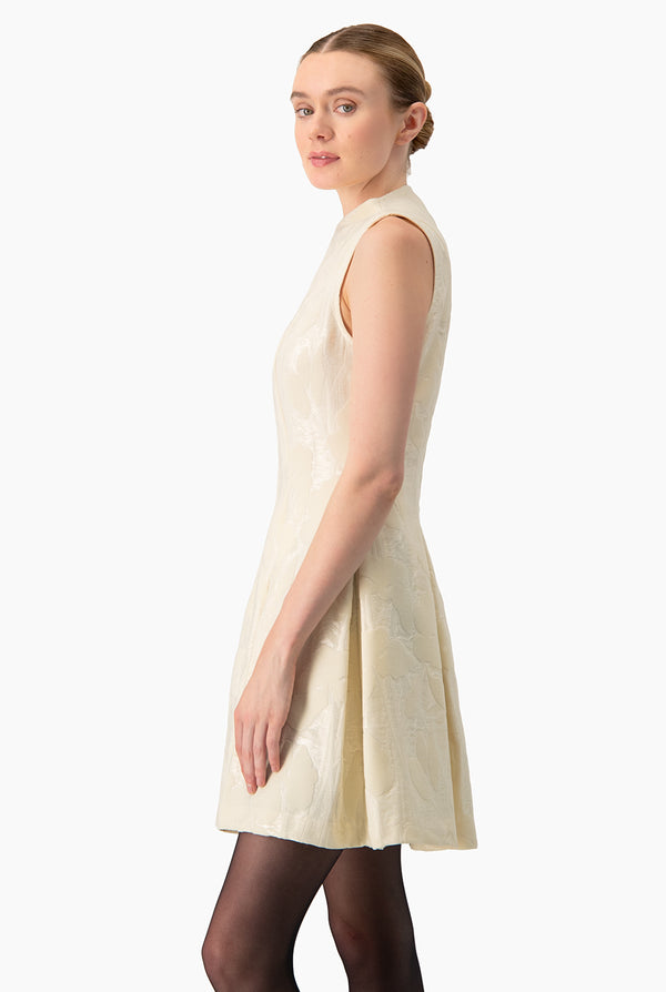 Vestido Ivonne falda con pliegues