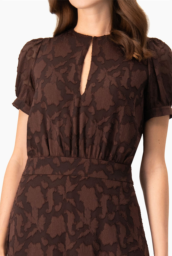 Vestido largo Ivonne manga corta
