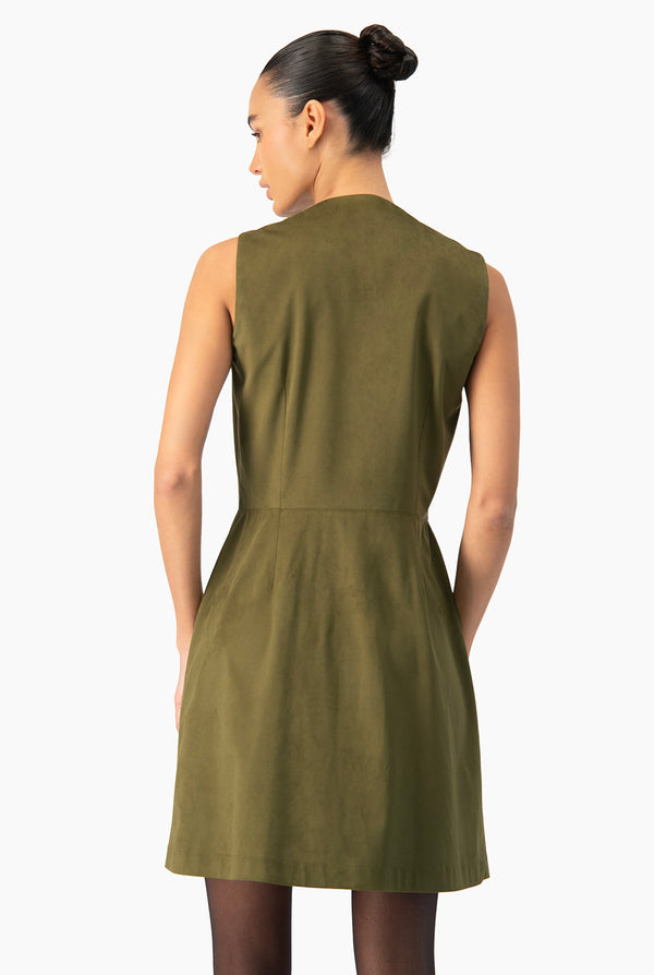 Vestido Ivonne verde sin mangas
